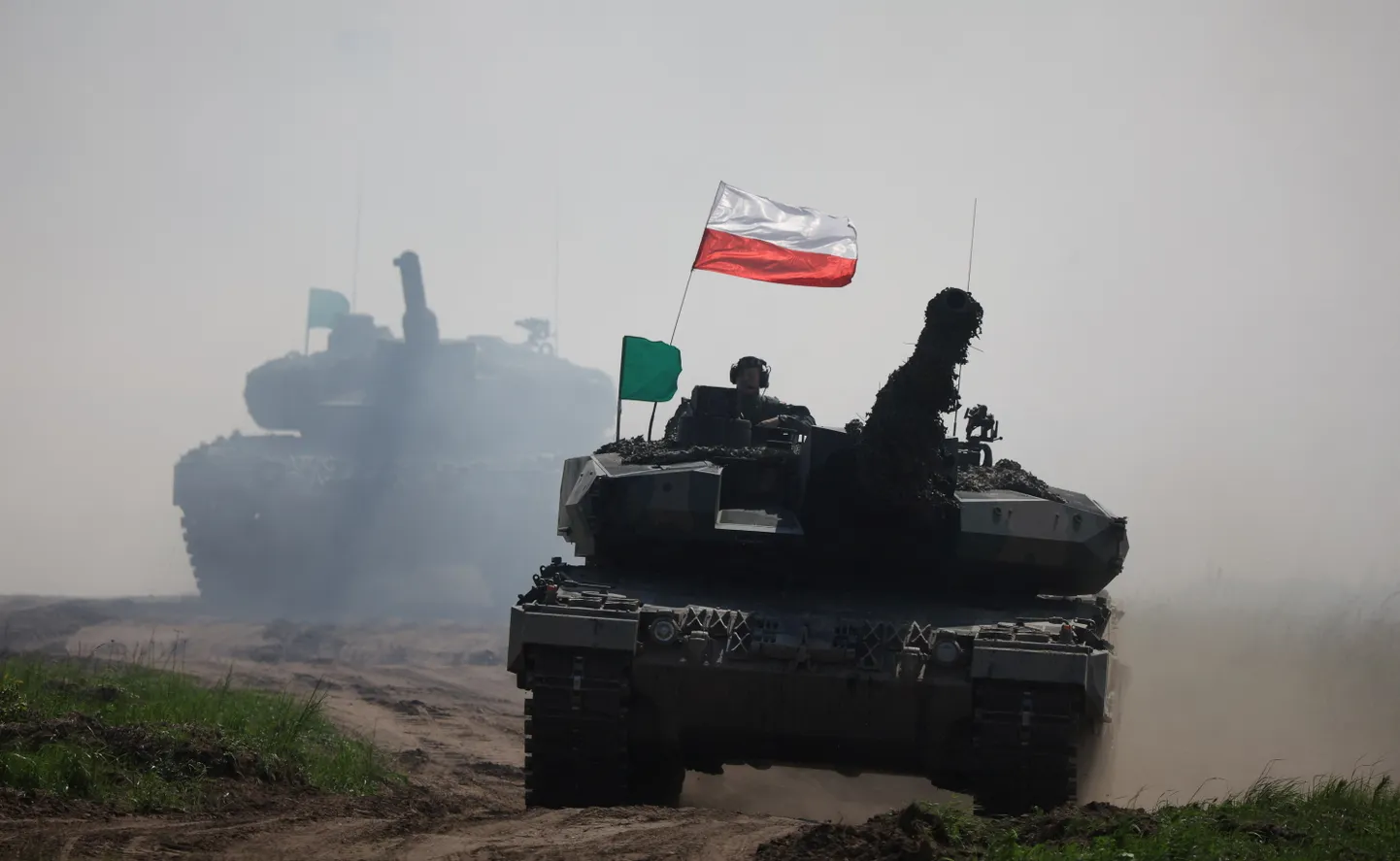 Poola Leopard 2 tankid õppusel eelmise aasta kevadel.