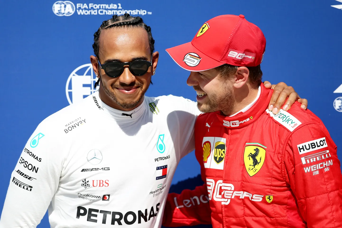 Lūiss Hamiltons un Sebastjans Fetels