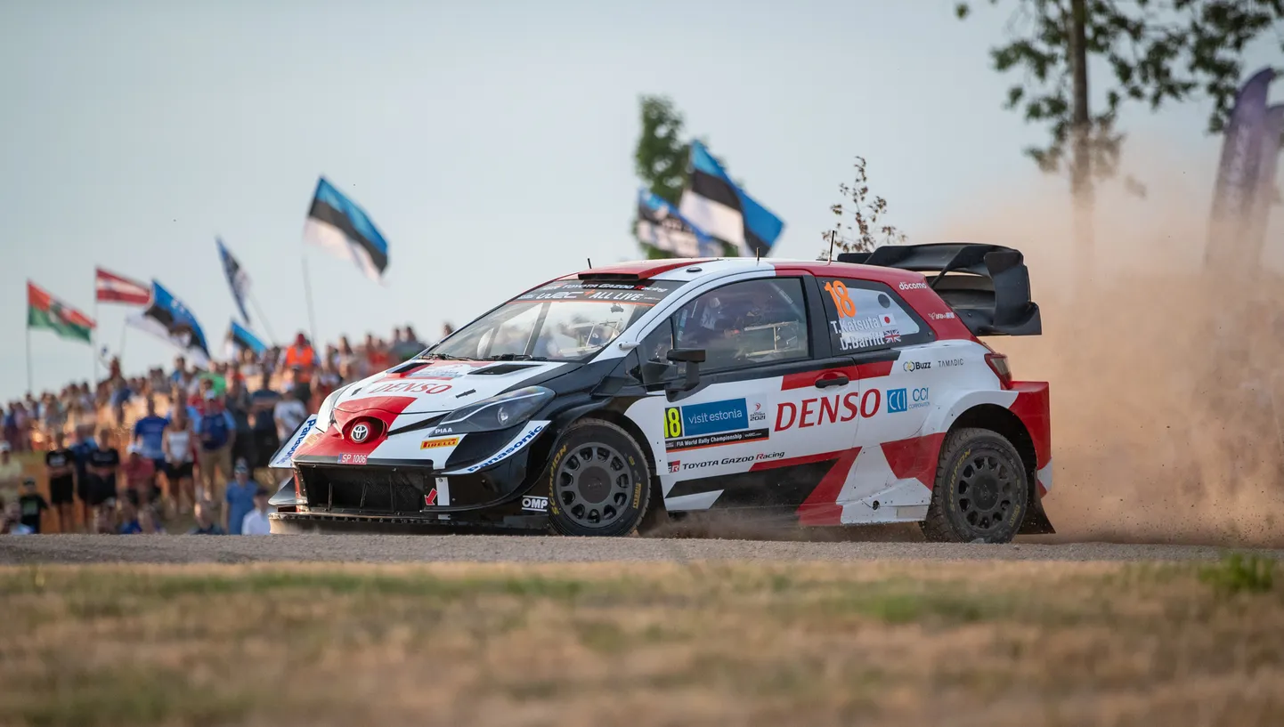Takamoto Katsuta ja Daniel Barritt tänavu Rally Estonial.