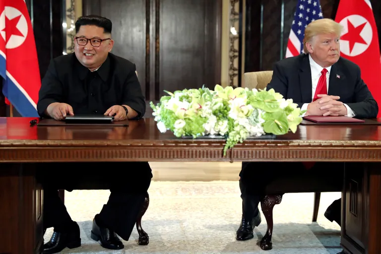 Donald Trump ja Kim Jong-un allkirjastasid Singapuris ühisavalduse