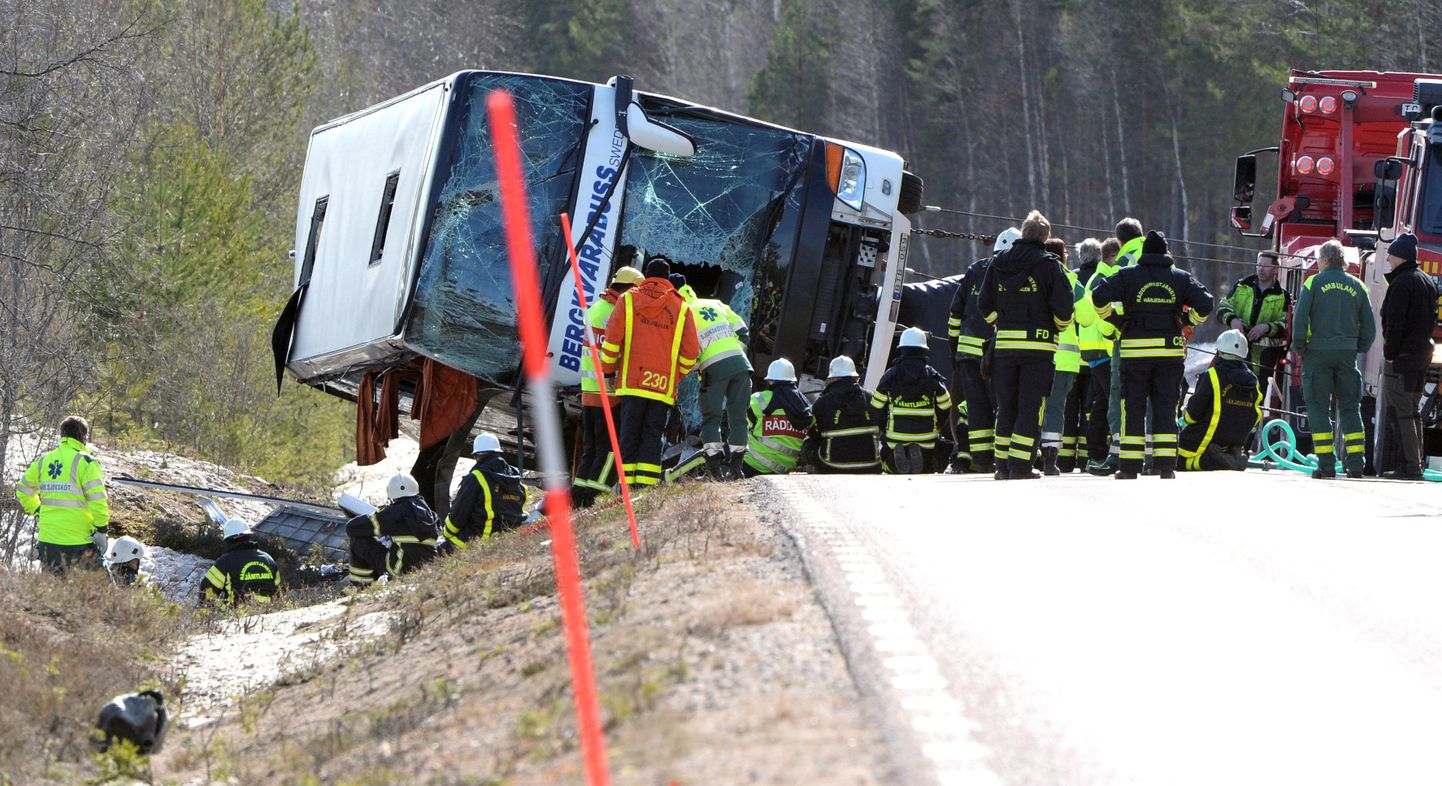 Bussiõnnetus Põhja-Rootsis