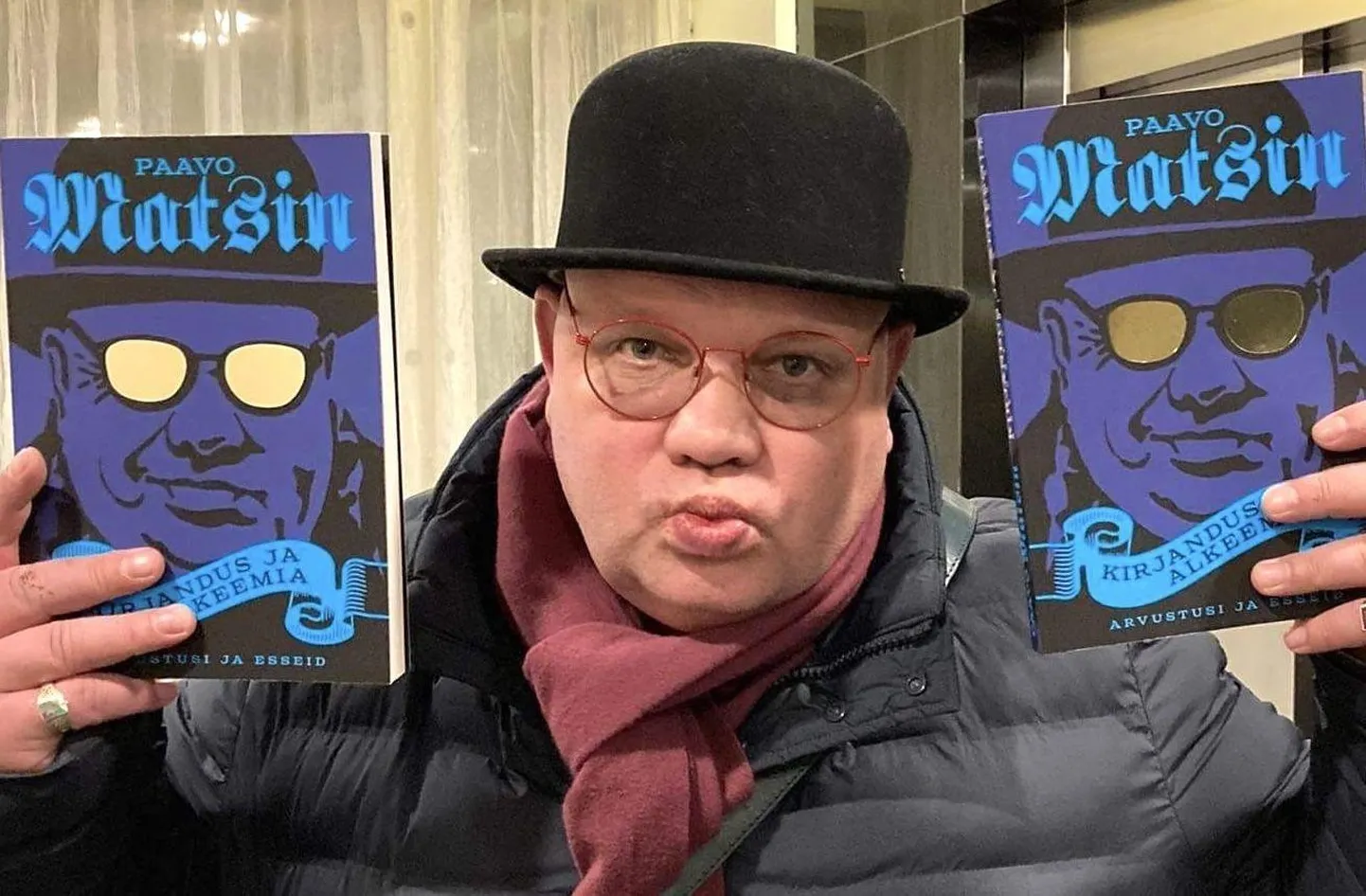 Paavo Matsin oma teosega «Kirjandus ja alkeemia».