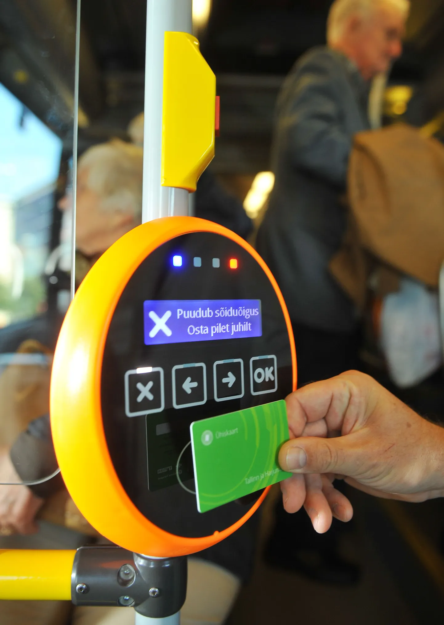 Tallinna ühistranspordi elektrooniline piletisüsteem.