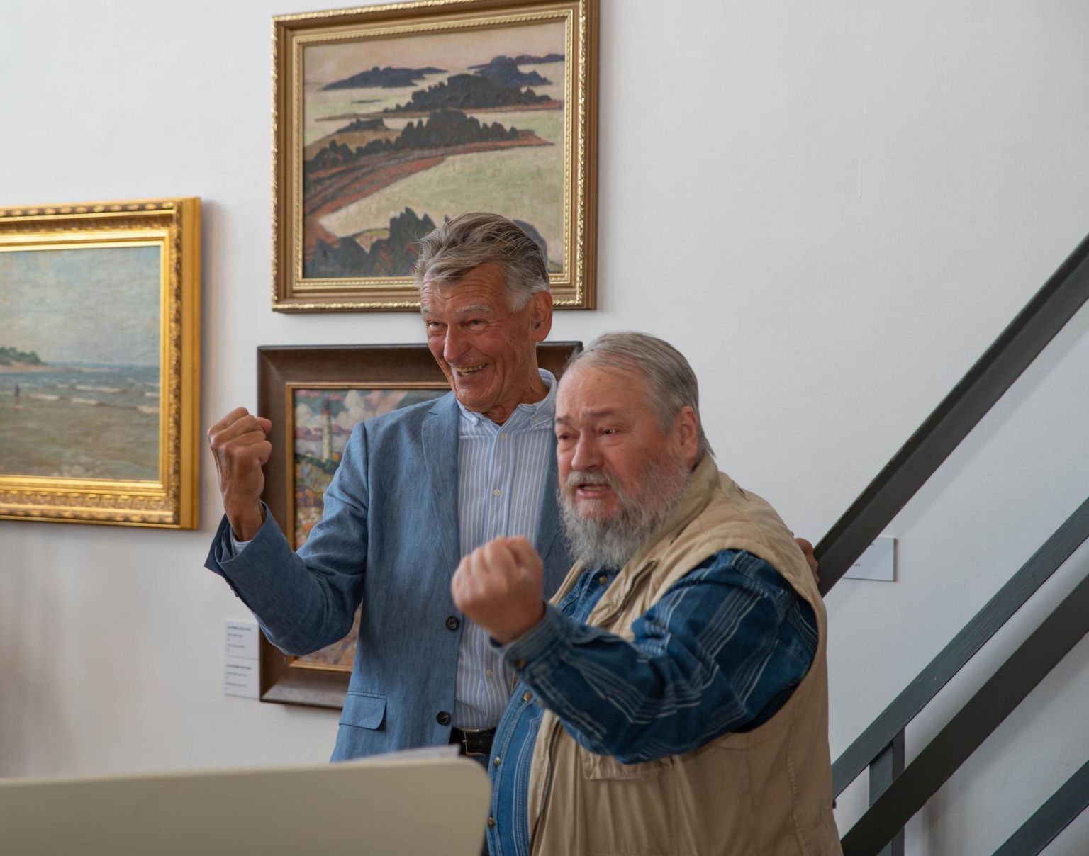 Viinistu kunstimuuseumis näeb Jaan Manitski (vasakul) erakunstikollektsiooni uhket 400 teosest koosnevat näitust.