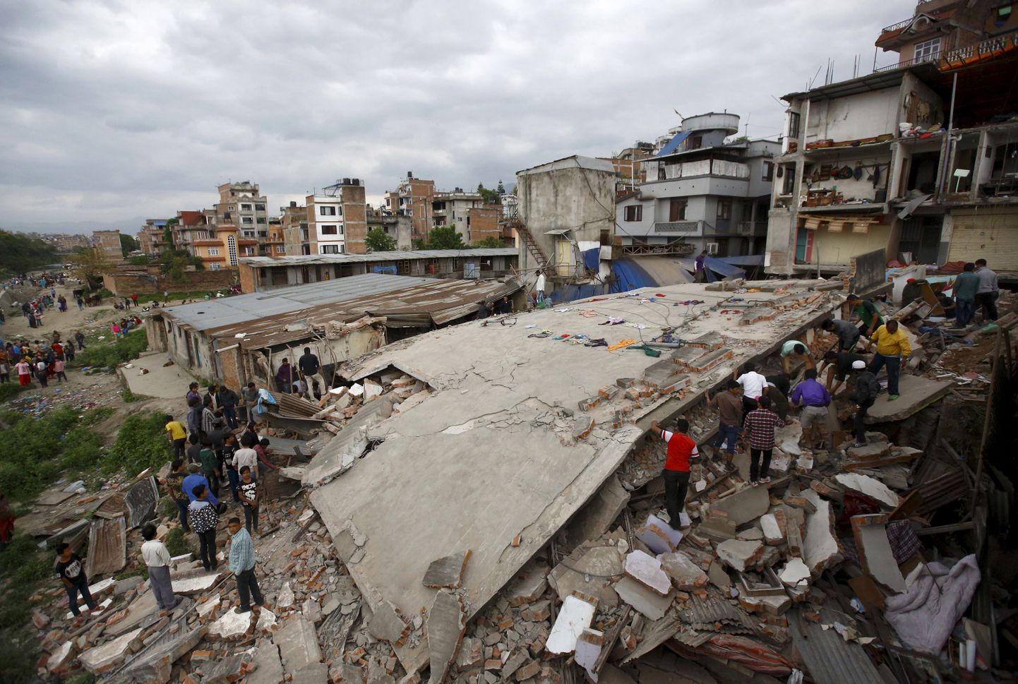 Непал после землетрясения.