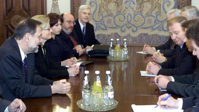 Президент Кучма и представители Еврокомиссии.