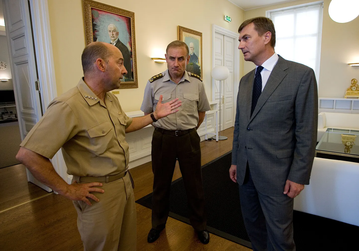 Admiral James Stavridis kohtus peaminister Andrus Ansipiga.
