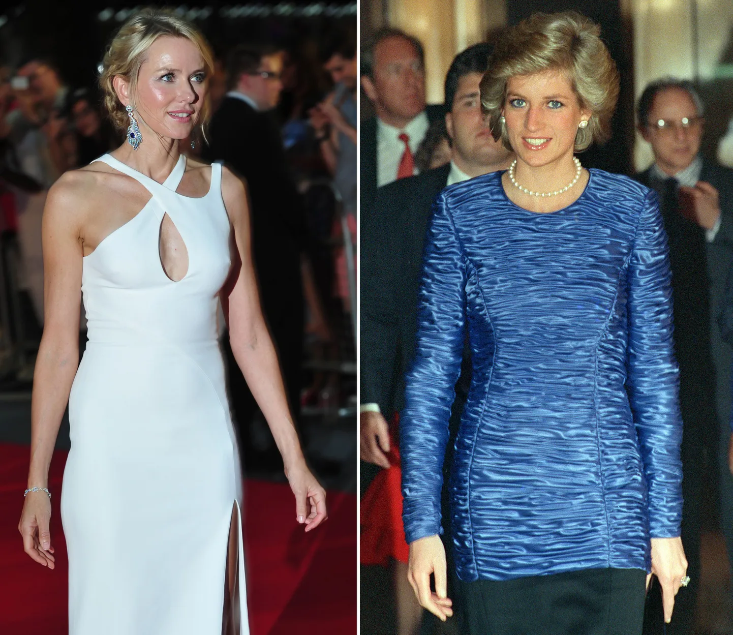 Naomi Watts(vasakul) ja printsess Diana