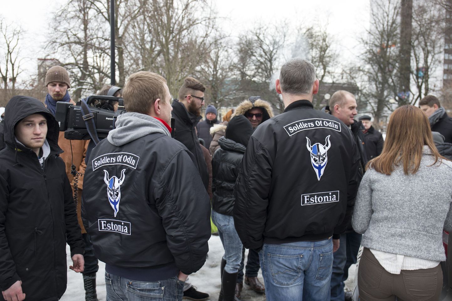 Odini sõdalaste, RÜE ja rahvuslaste kogunemine 24. veebruaril.