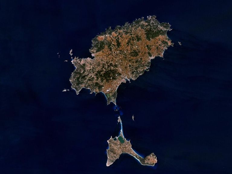 Eivissa saare satelliitfoto