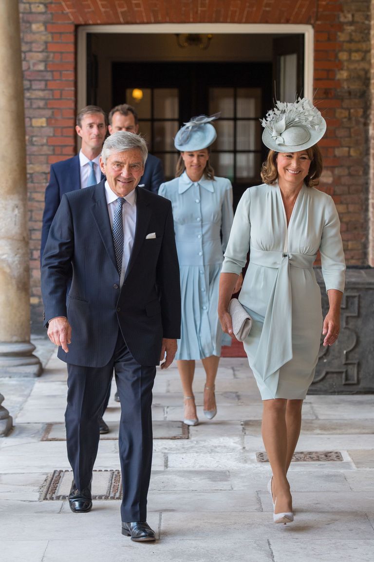 Ees Michael ja Carole Middleton, taga nende tütar Pippa Middleton oma mehe James Matthewsiga mais 2018