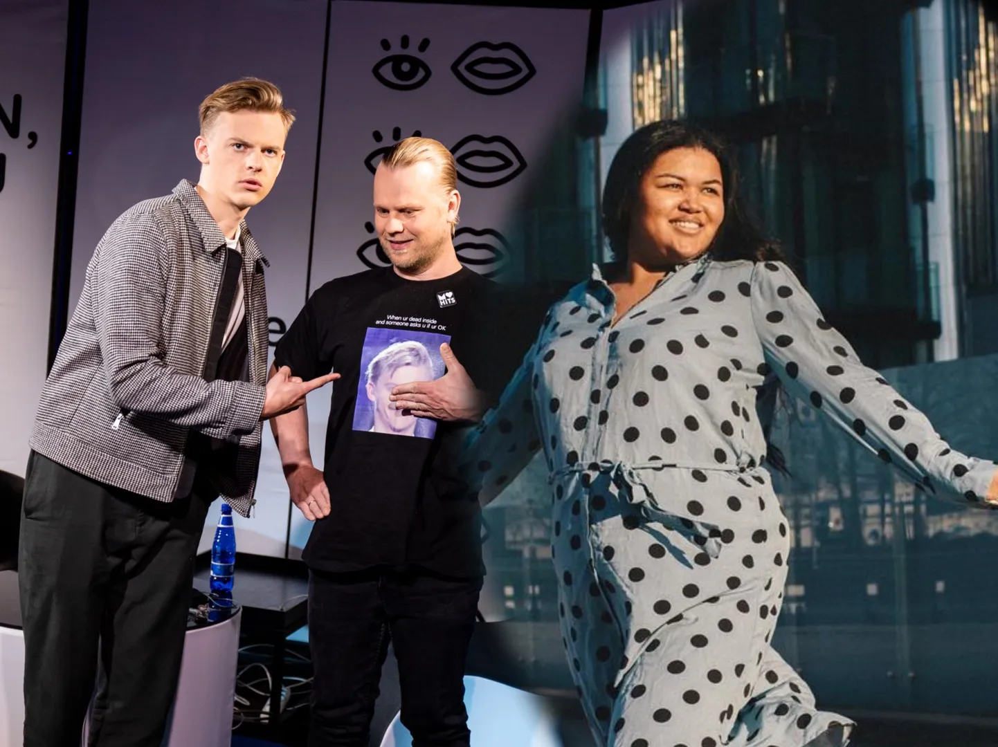 MyHitsi hommikuprogrammi saatejuhid Jüri Pootsmann, Indrek Vaheoja ja Kristina Suuroja.