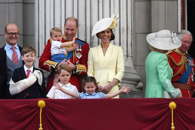 Prints William, Kate Middleton ja nende lapsed prints George, printsess Charlotte ja prints Louis.