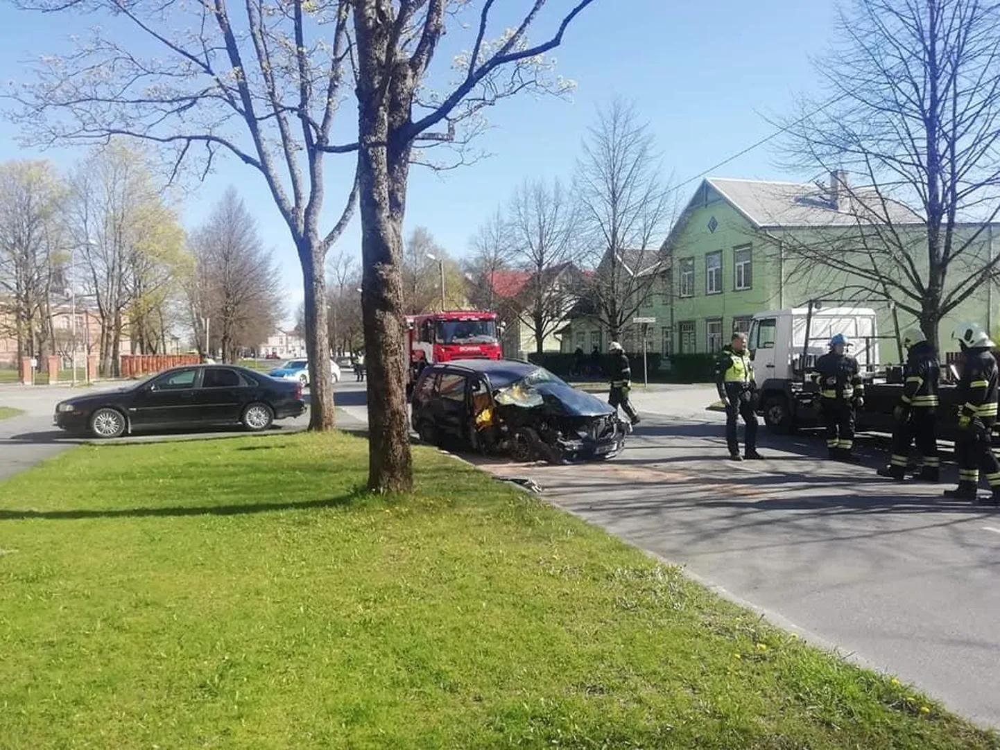 Avarii Pärnus Aia tänaval.