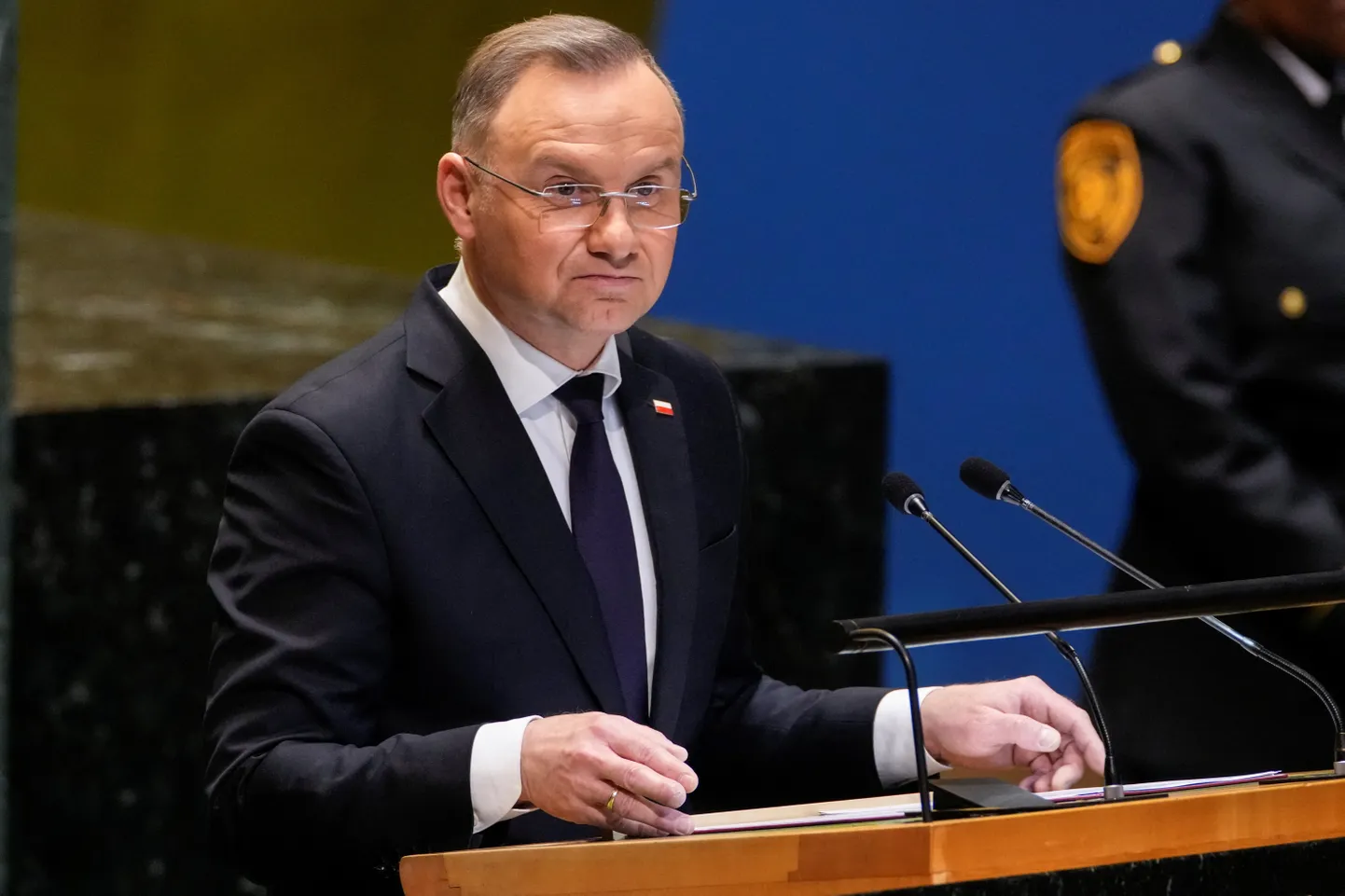 Poola president Andrzej Duda ÜROs.