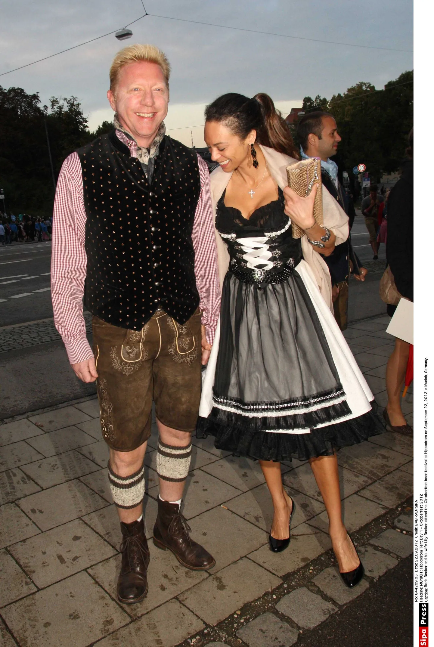 Boris Becker koos abikaasa Lilly Beckeriga.