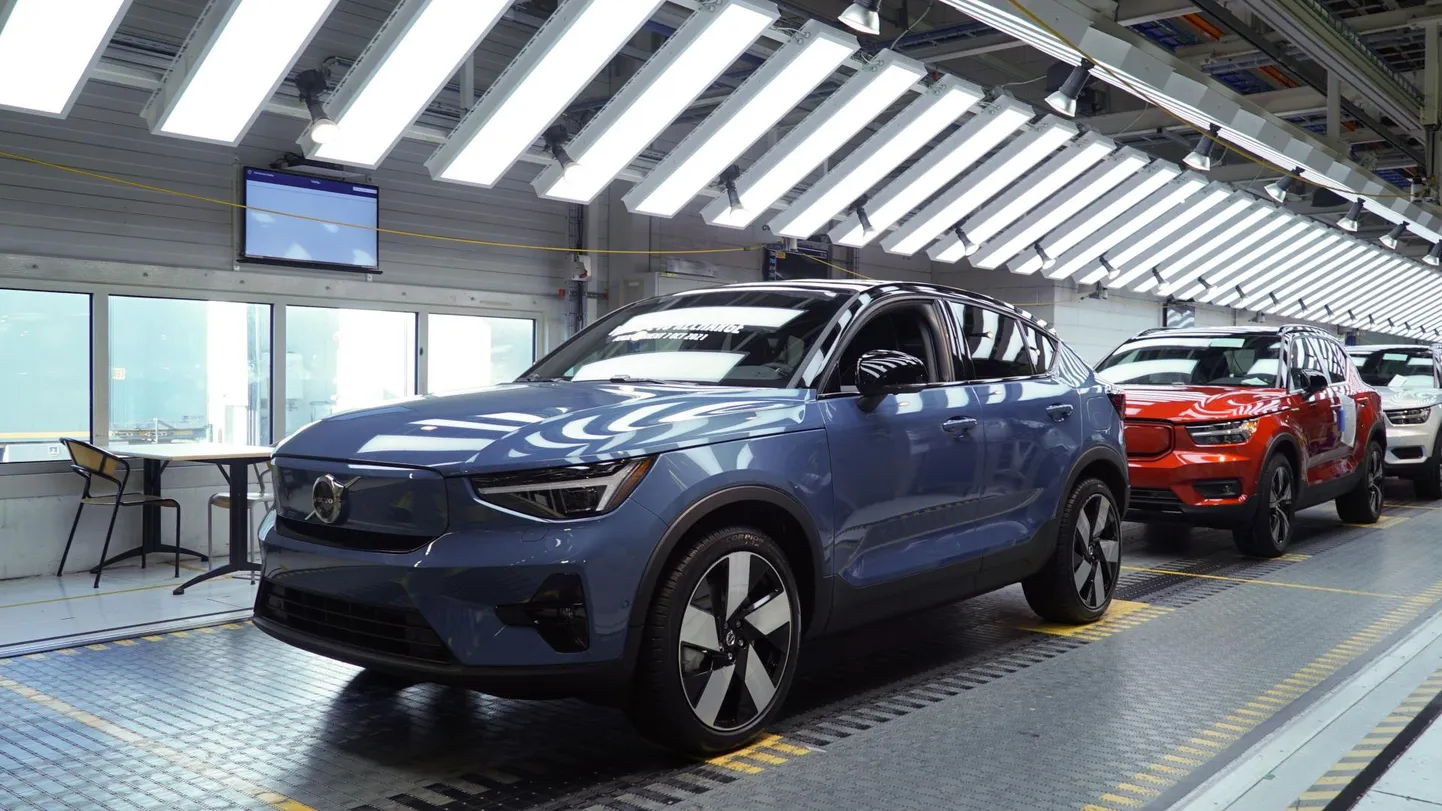 Volvo sõidukid Belgias Genti autotehases.