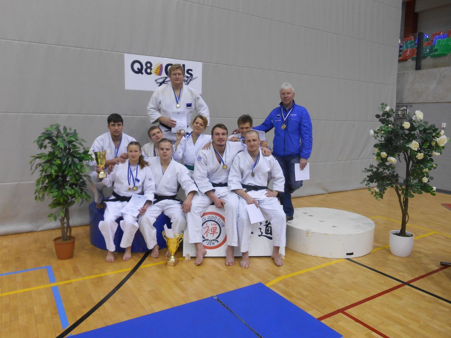 Tartus peetud judo Eesti meistrivõistluste medalistid Do klubist.