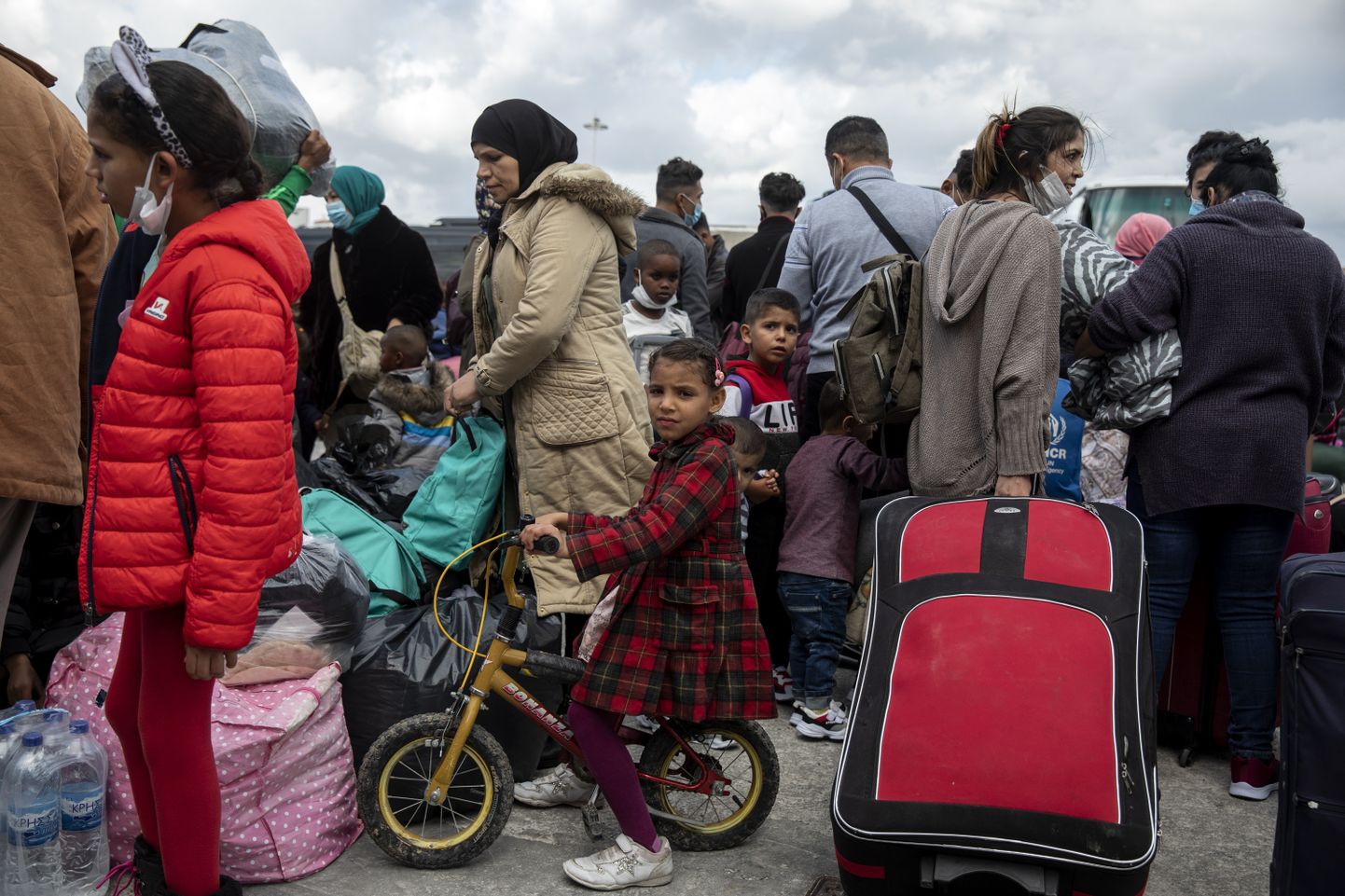 Migrandid Kreekas Lavrio sadamas.