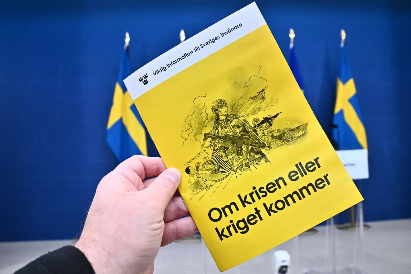 Брошюра, выпущенная шведскими властями, в которой содержится информация о мерах подготовки к кризисам.