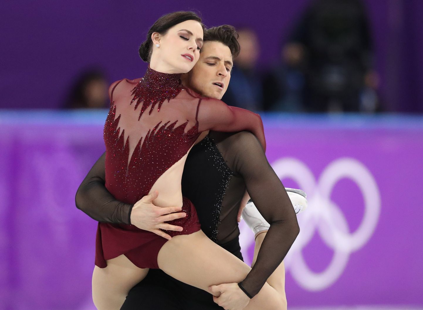 Scott Moir ja Tessa Virtue  2018. aasta Pyeongchangi olümpial.