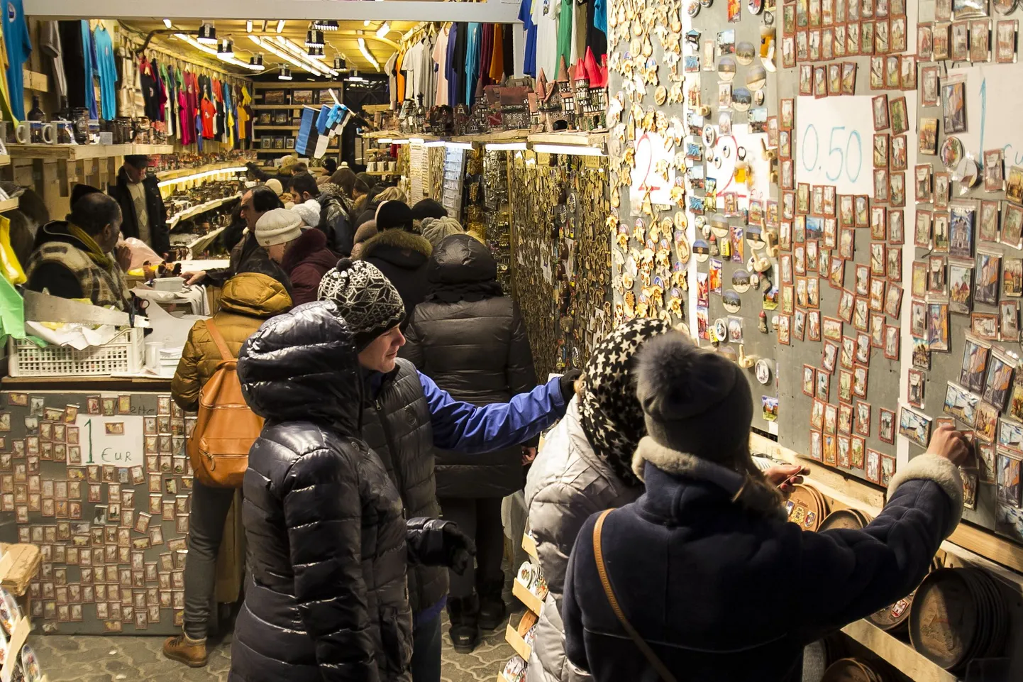 Vene turistid Tallinnas.