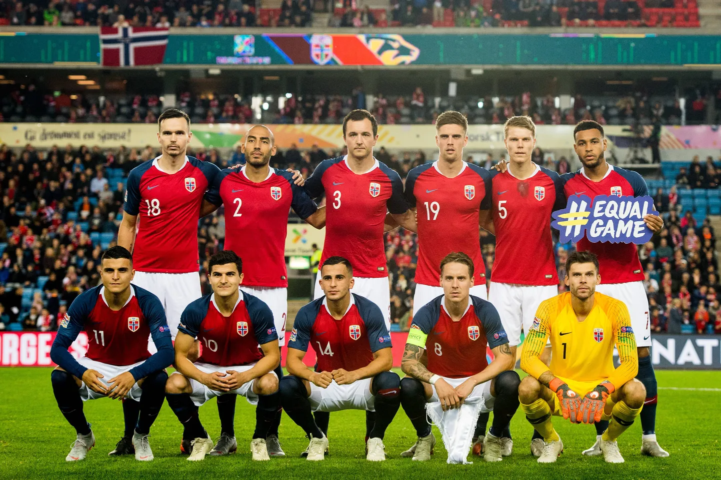 Norra jalgpallikoondis 2018. aastal.