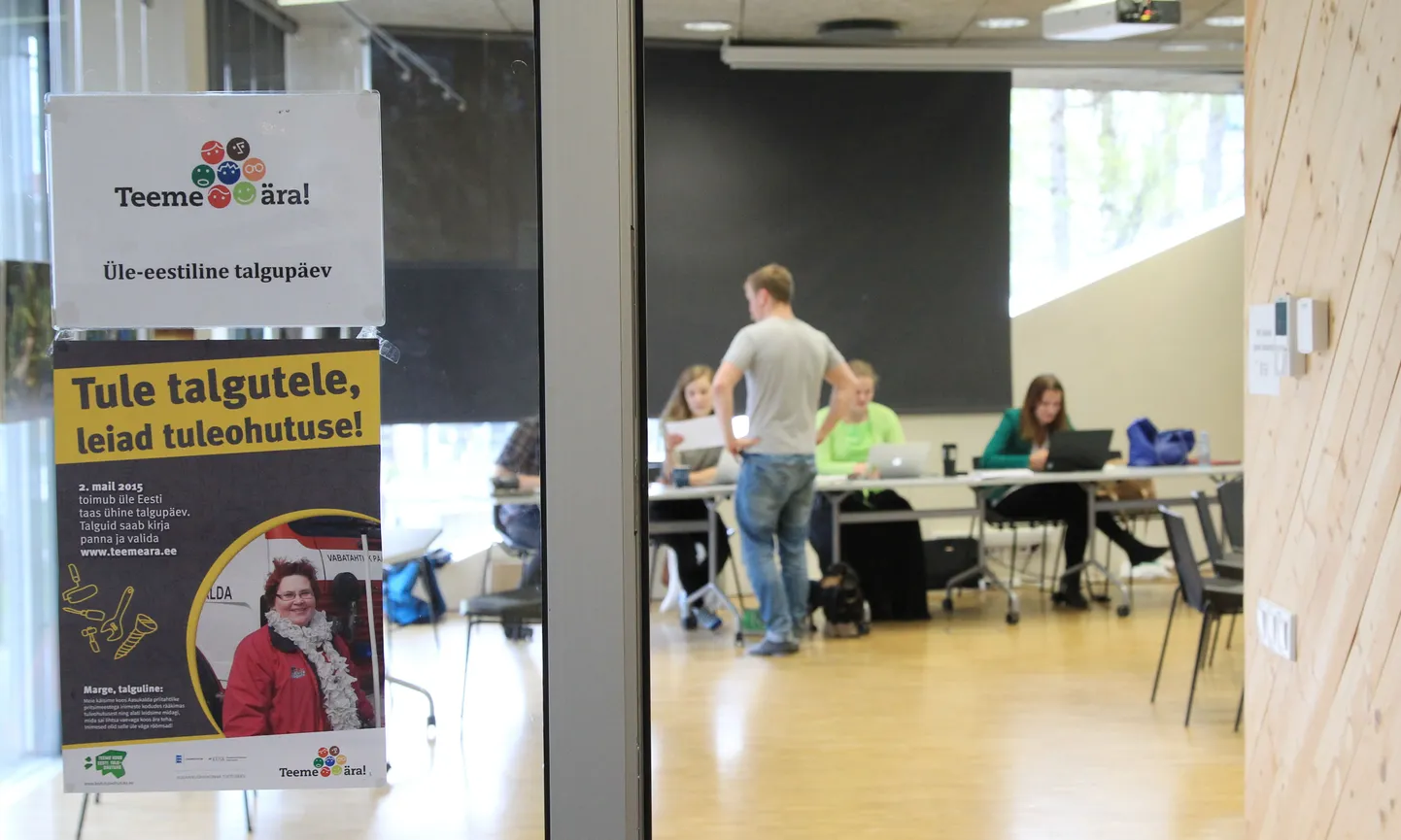 Teeme ära talgupäeva staap asus Tartu loodusmajas.