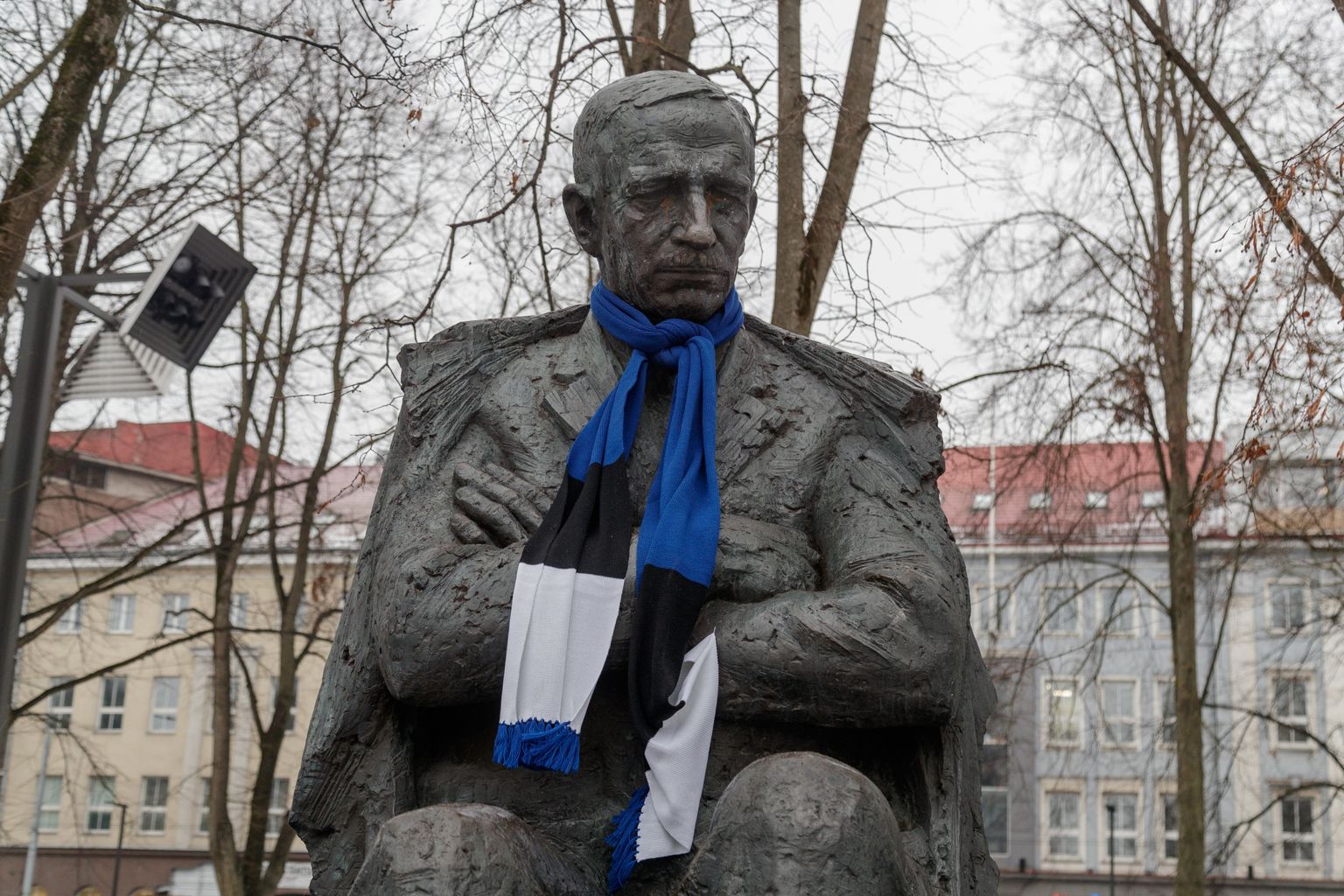 Anton Hansen Tammsaare kuju Tammsaare pargis Tallinnas.  

Foto Mihkel Maripuu, Postimees