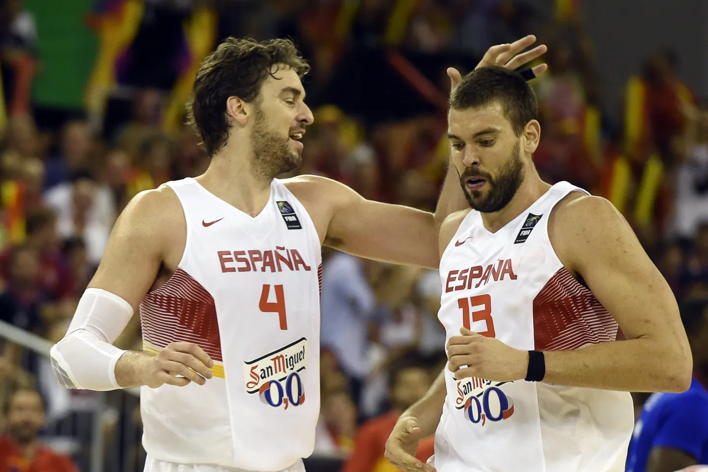 Vennad Pau Gasol (vasakul) ja Marc Gasol.