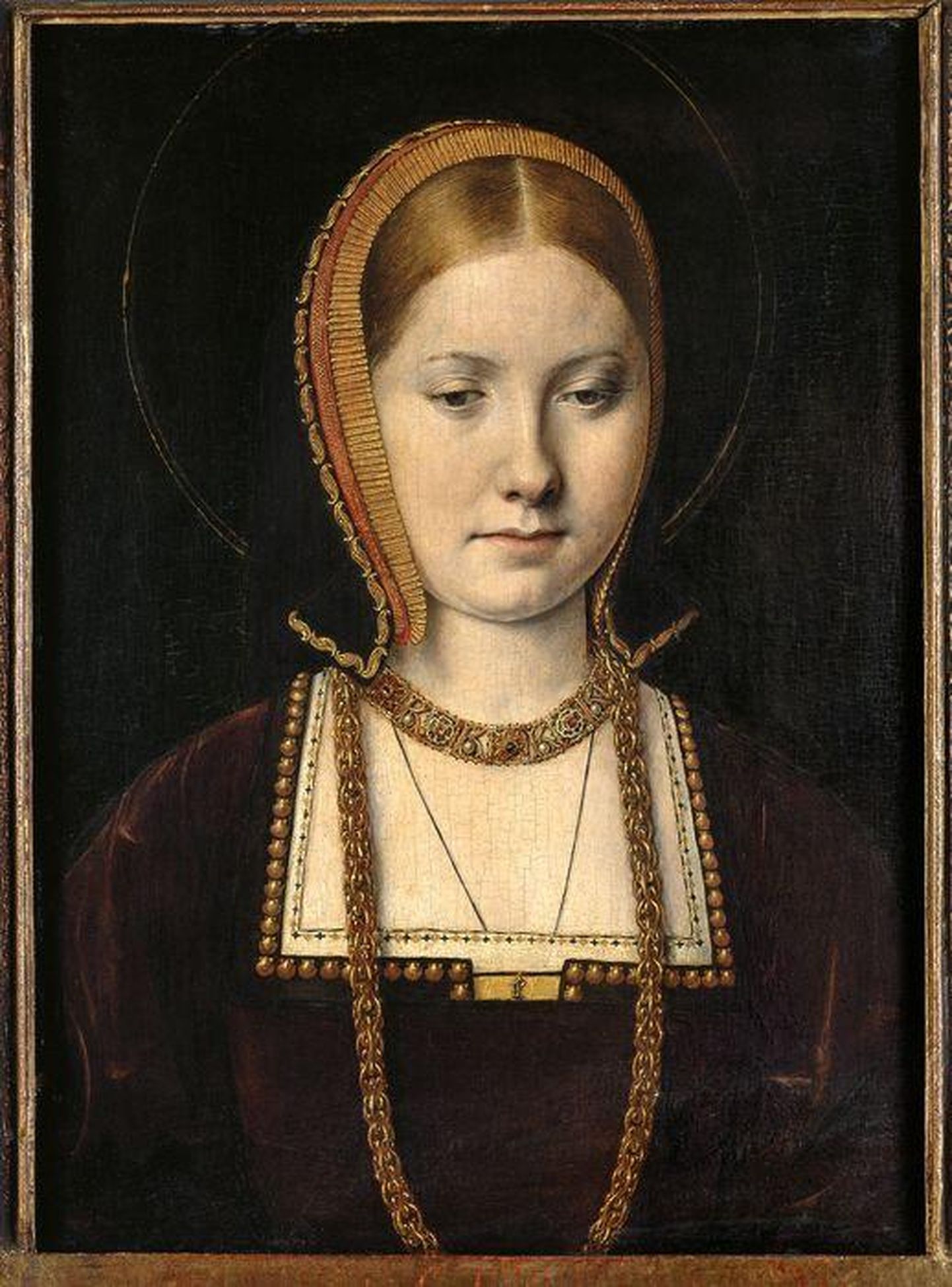 Michel Sittow (u 1469–1525) Mary Rose Tudor, Henry VIII õde. U 1514 Õli, puit. 29 × 20,5 Viini Kunstiajaloomuuseum FOTO: Repro