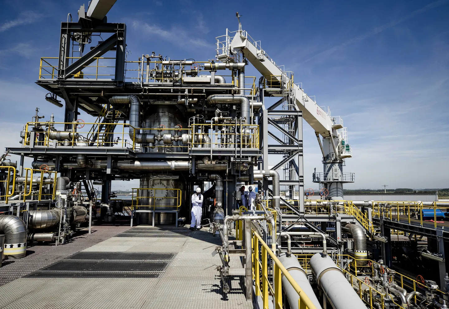 Veeldatud maagaasi LNG-terminal Rotterdami sadamas.