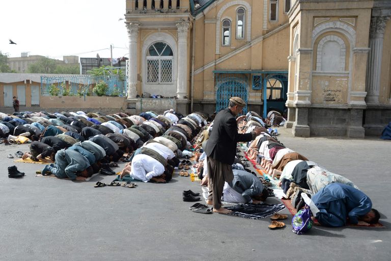 Ramadaani lõpu puhul Kabulis peetud palvus.