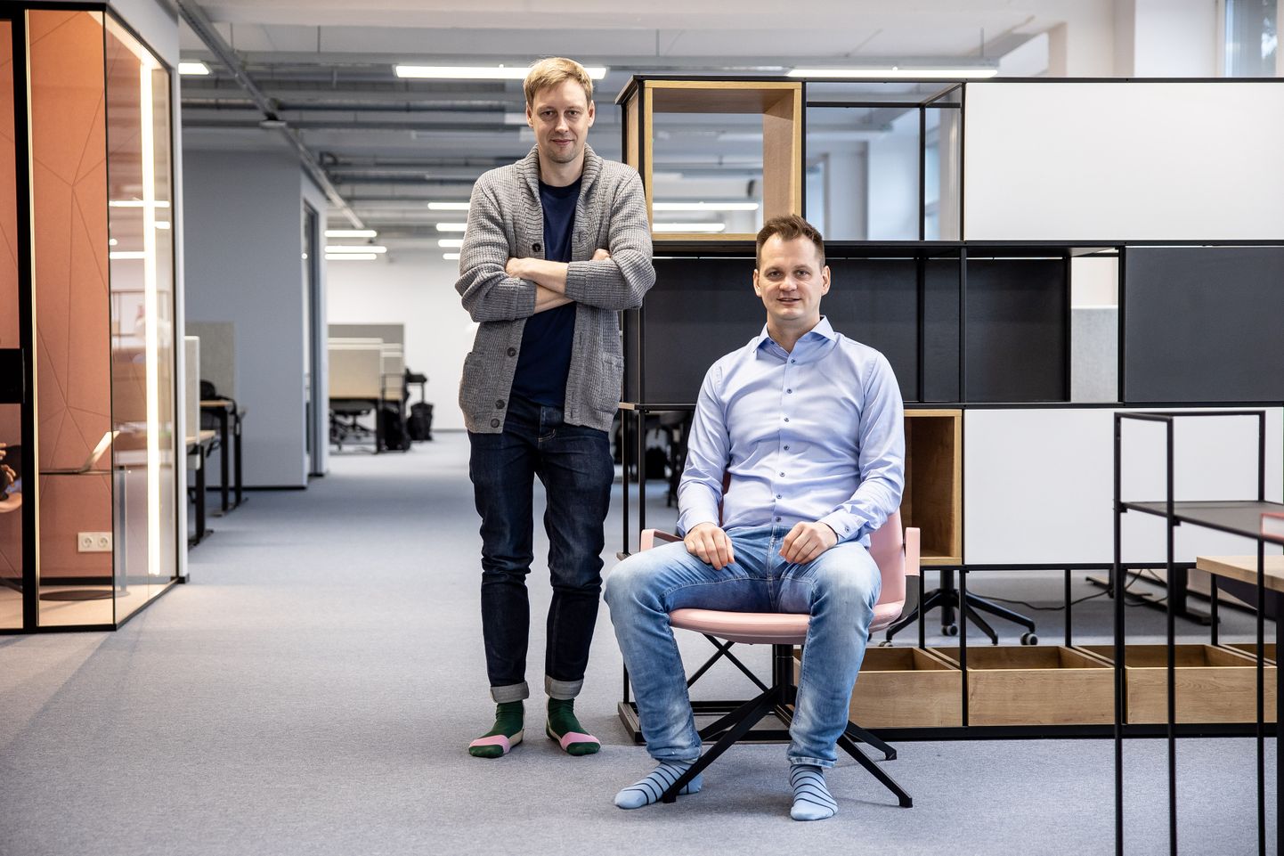 Eesti maaklerfirma Lightyear asutajad Martin Sokk ja Mihkel Aamer.