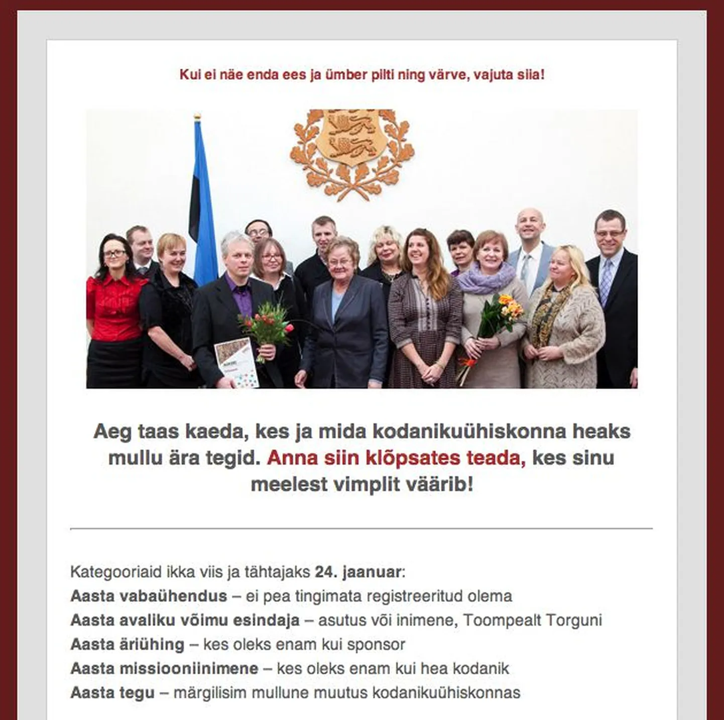 EMSL otsib kodanikuühiskonna aasta tegijaid.