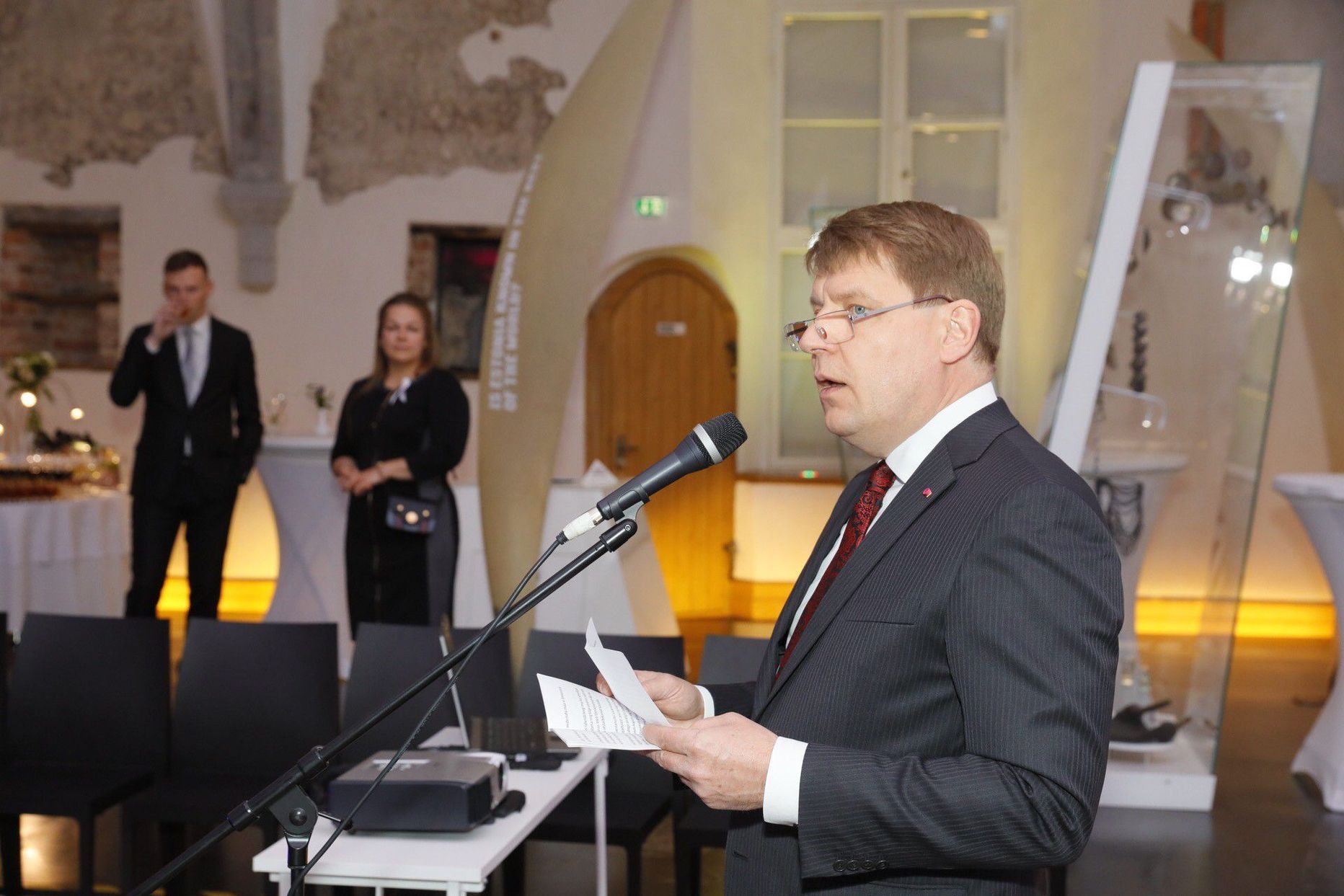 Nordeconi juht Toomas Luman Eesti Ajaloomuuseumi Suurgildihoones.