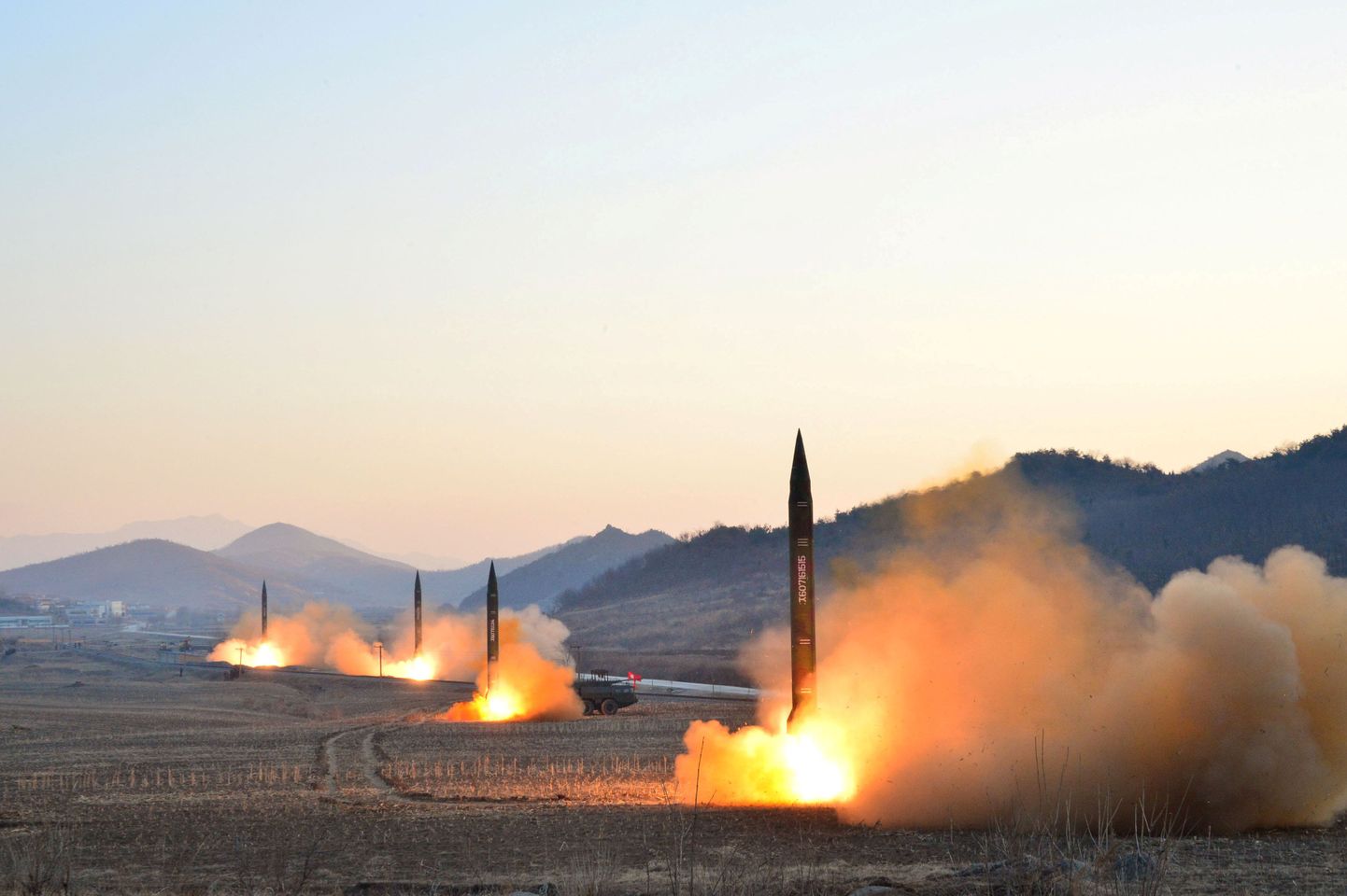 Põhja-Koreas kuu alguses aset leidnud raketiõppused.