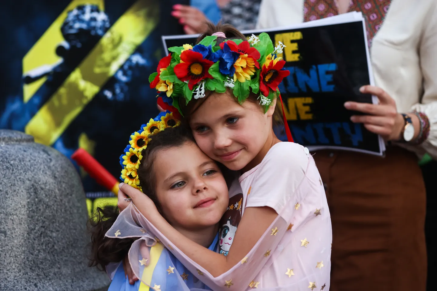 Ukraina tüdrukud Poolas Krakowis. Foto on illustratiivne.