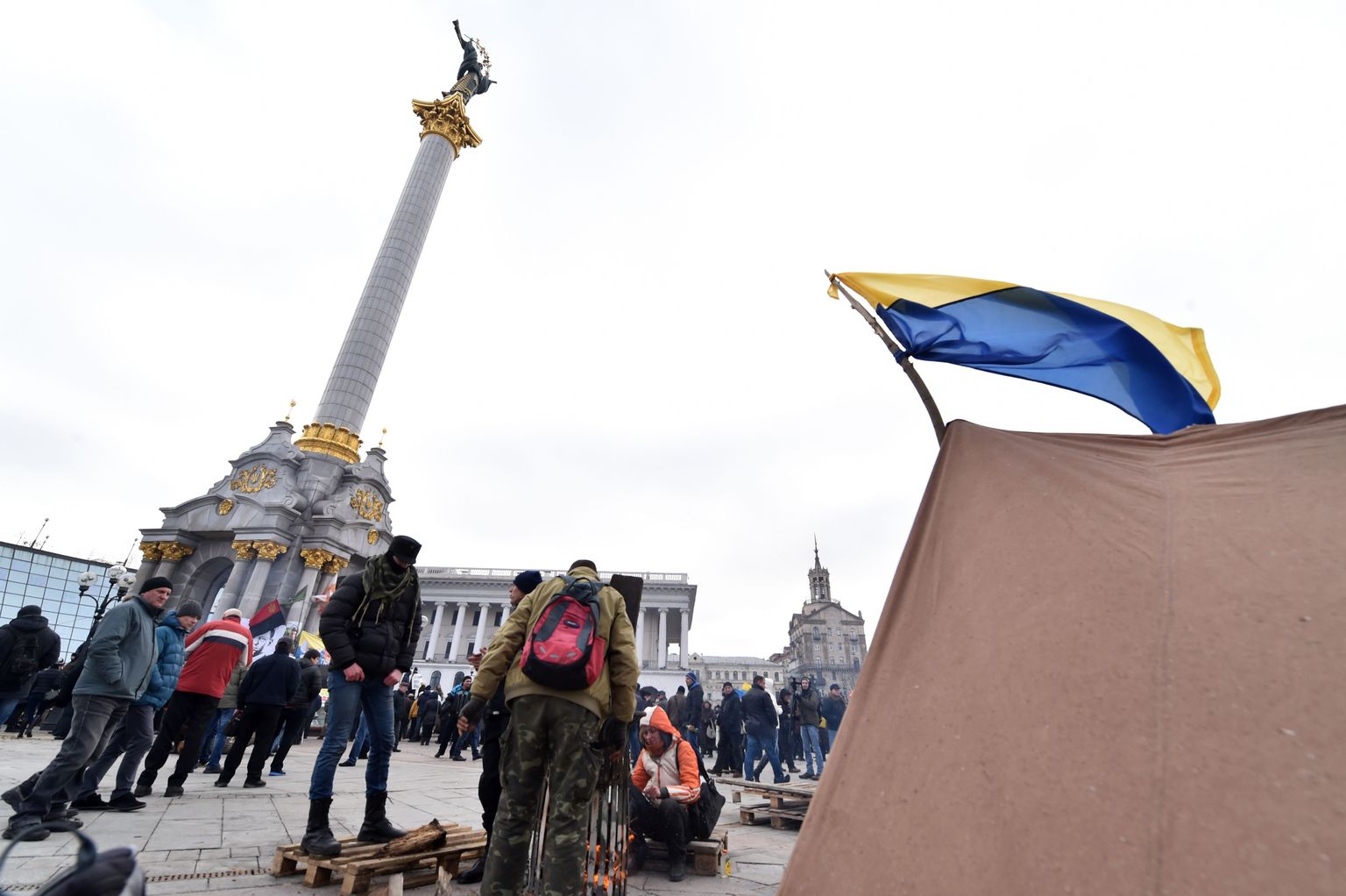 Иллюстративное фото. Активисты на Майдане.