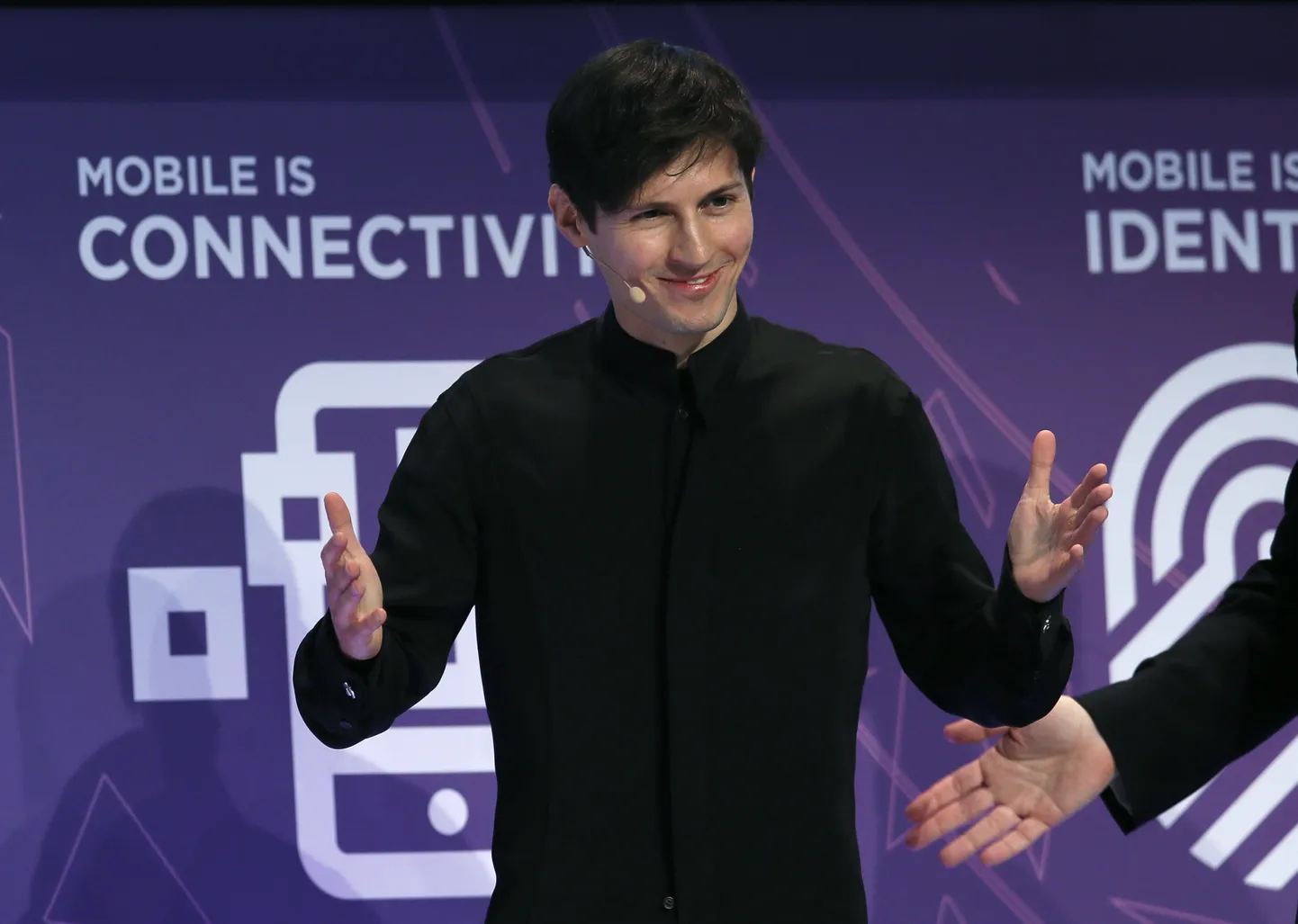 Telegrami asutaja ja juht Pavel Durov 2016. aastal Barcelonas konverentsil kõnet pidamas.