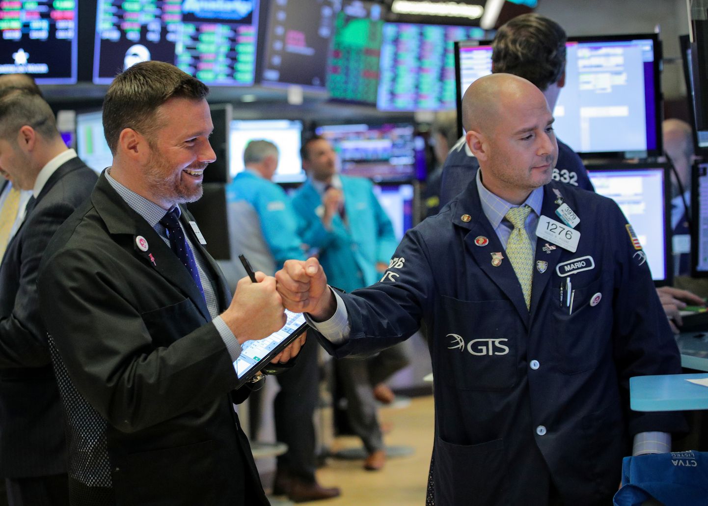 New Yorgi börsi kauplejad olid eile rõõmsad.