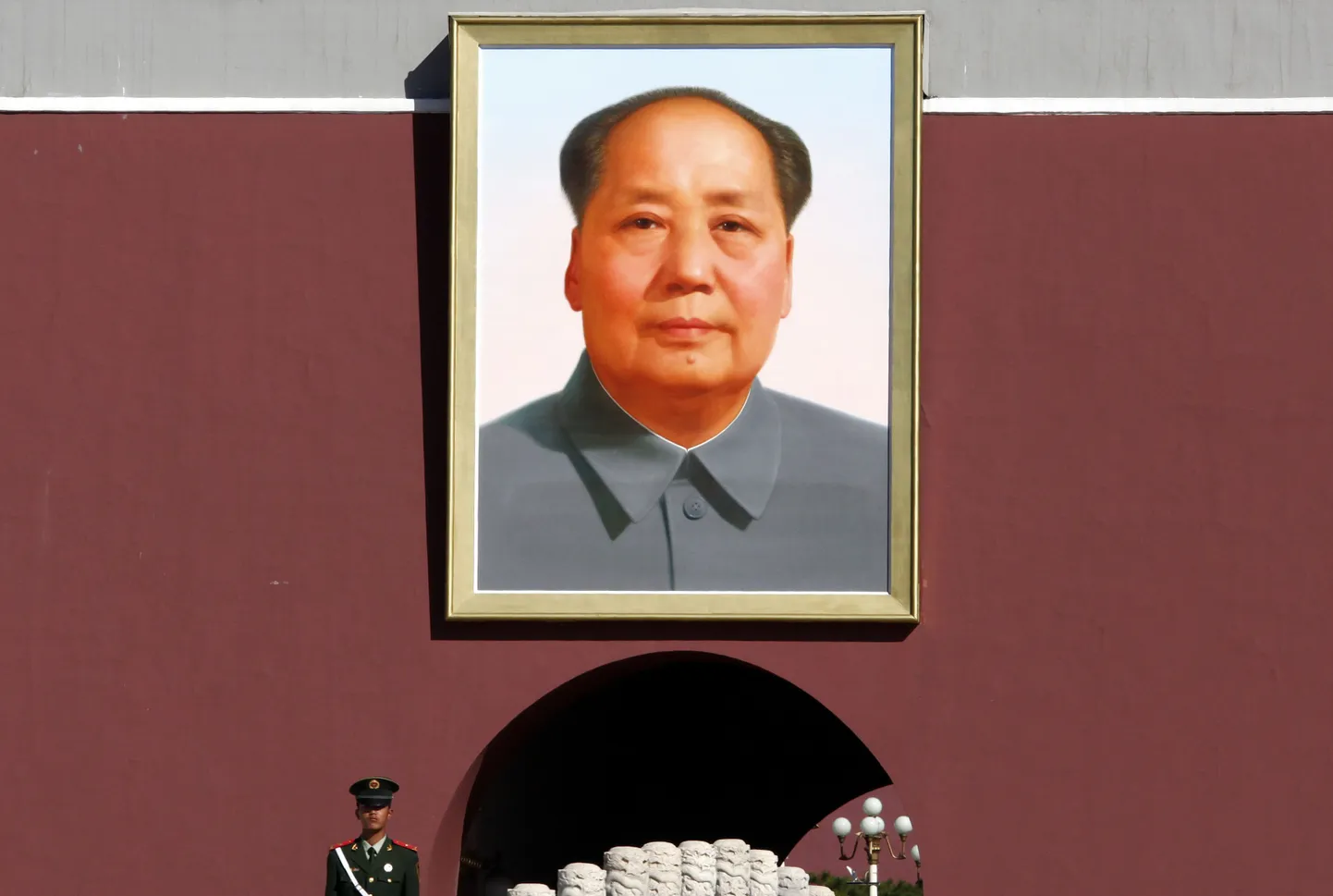 Hiina kommunistliku rahvavabariigi rajaja Mao Zedongi portree Tiananmeni väljakul.