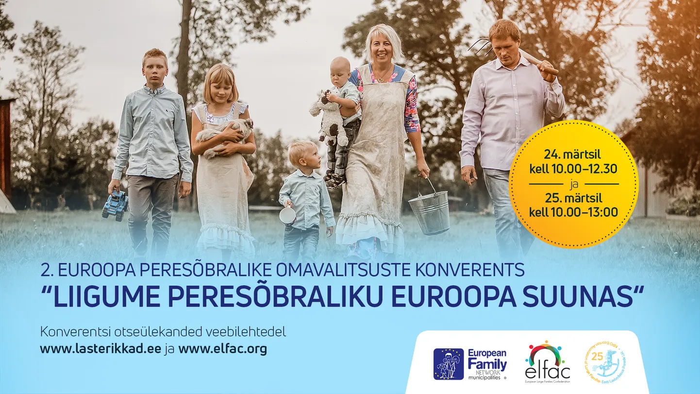 2. Euroopa peresõbralike omavalitsuste konverents 24. ja 25. märtsil