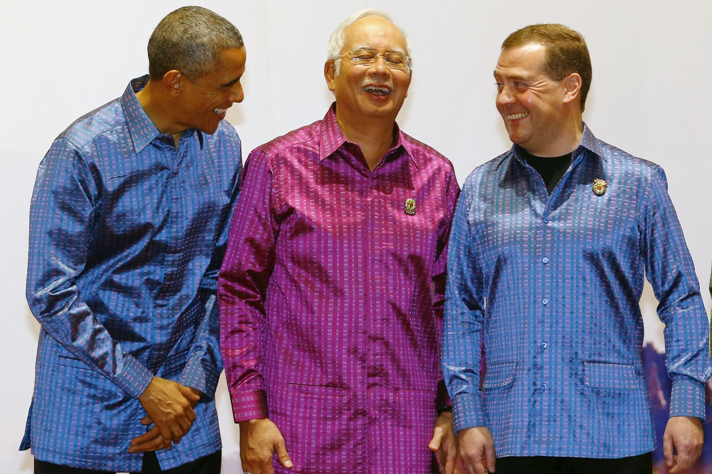USA president Barack Obama, Malaisia peaminister Najib Razak ja Venemaa peaminister Dmitri Medvedev.