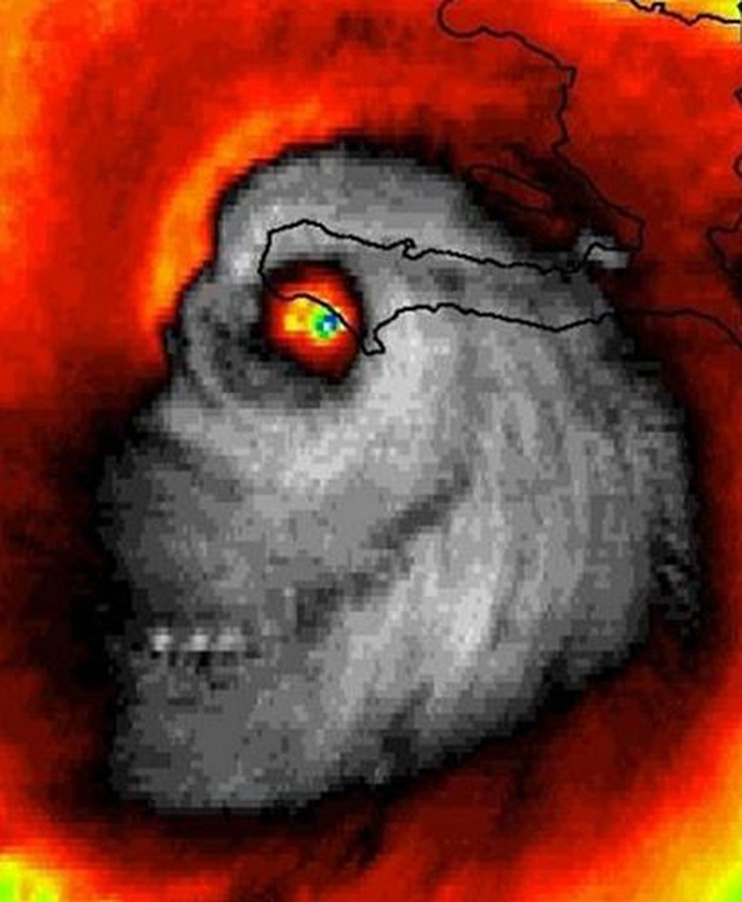 Orkaan Matthew satelliitpildil