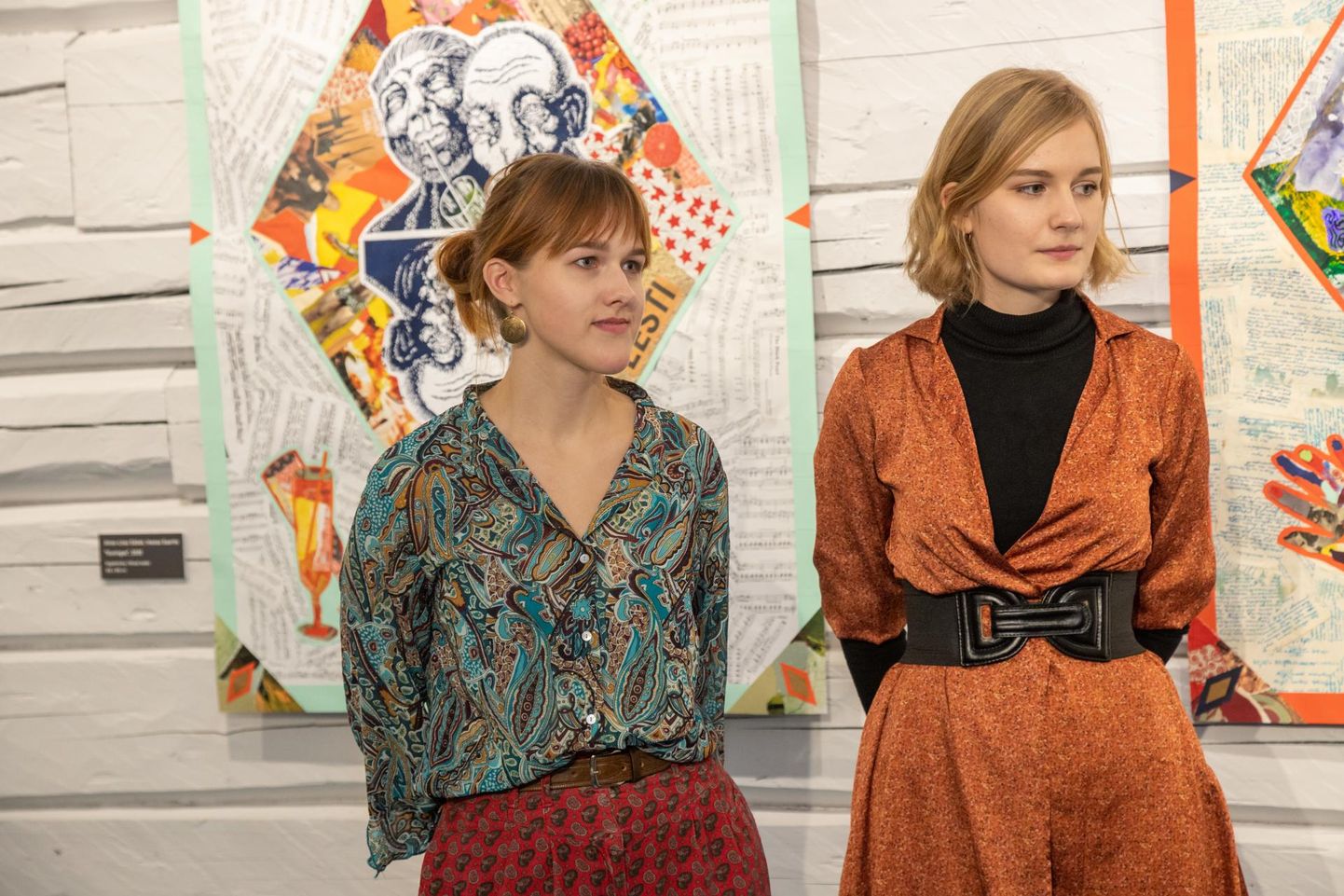 Inessa Saarits ja Anna-Liisa Sääsk kutsuvad huvilisi näituse viimasel päeval Rüki galeriisse ekskursioonile.