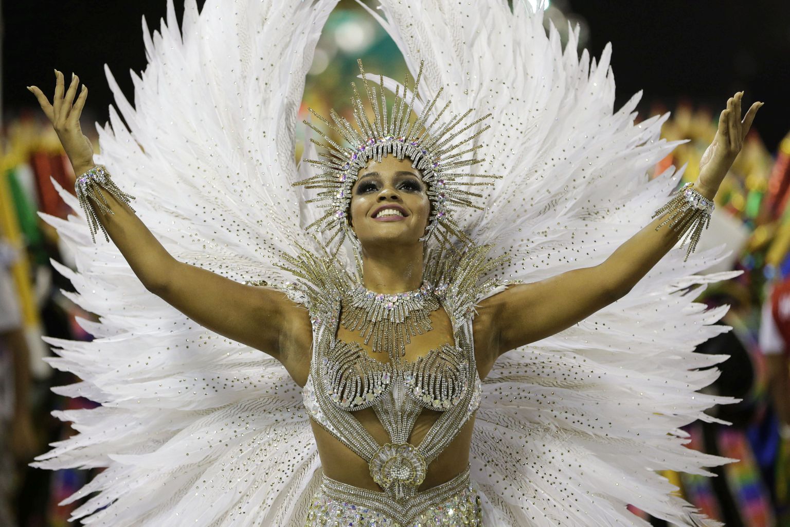 Trummikuninganna Juliana Alves Rio de Janeiro karnevalil.