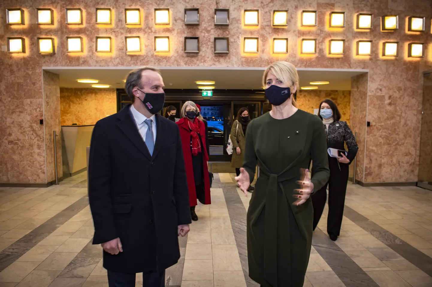 Dominic Raab ja Eva-Maria Liimets.