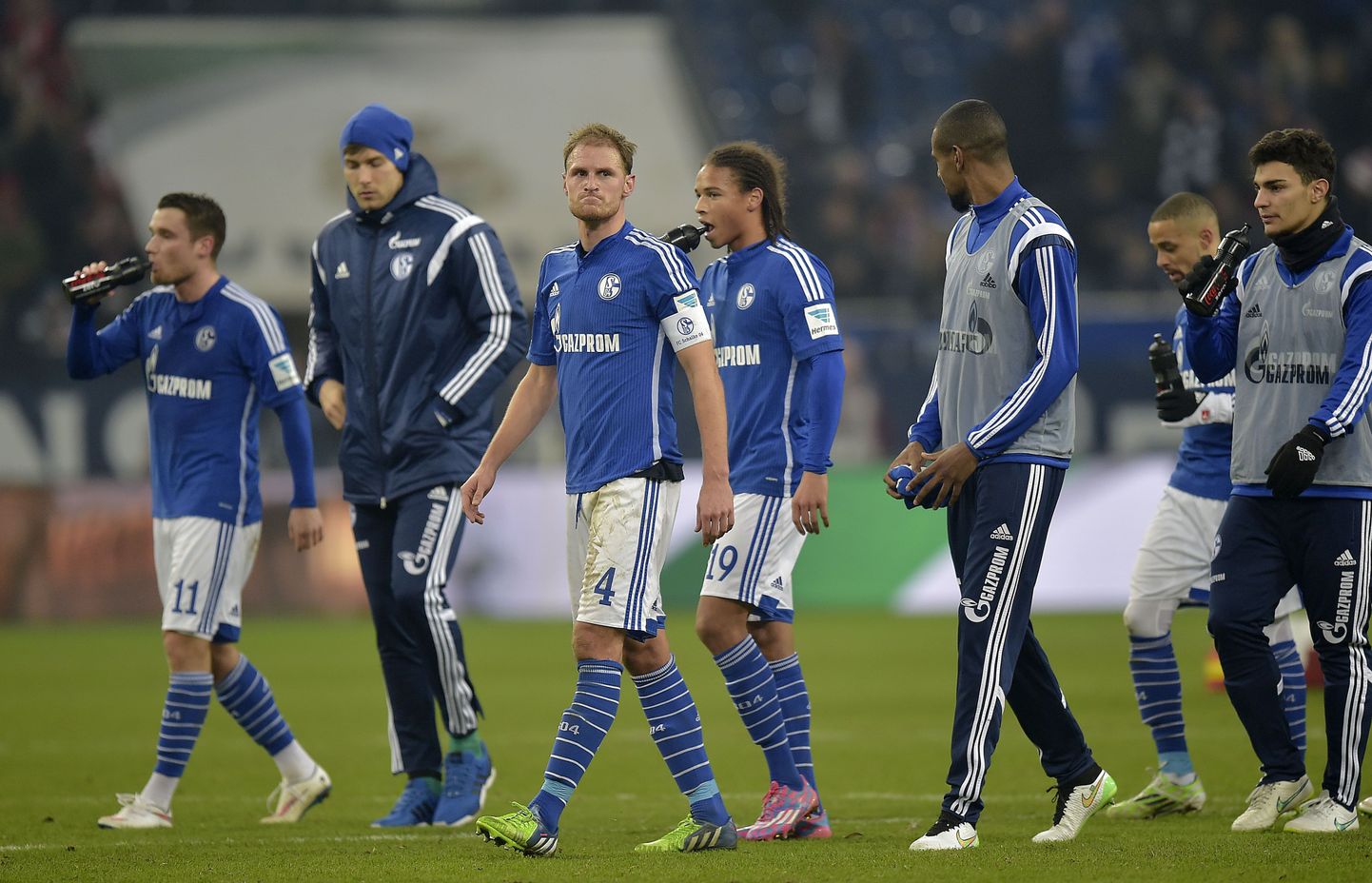 Schalke meeskonna mängijad.
