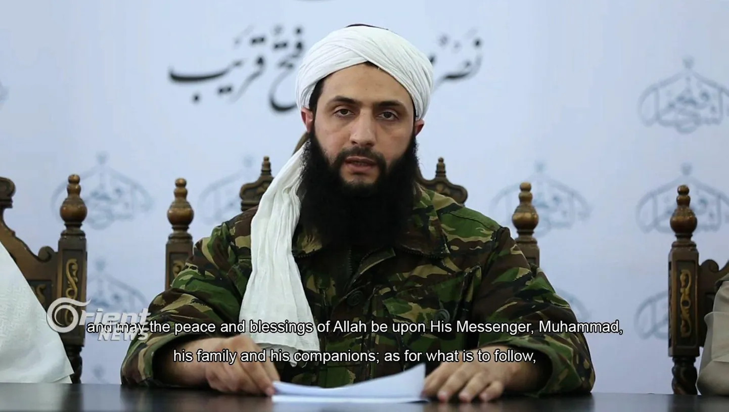 Abu Mohammad al-Julani on vaid nom de guerre ehk kutsung, tema õige nimi on Ahmad Hussein al-Shar’a. Kaader on 2016. aastal üles võetud.